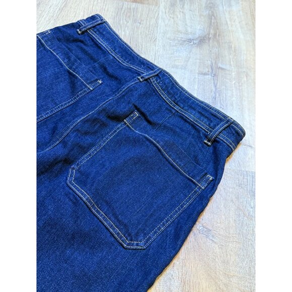 Oat New York Womens Wide-Leg High-Waist Raw Hem Denim Jeans Size 12/31 - Picture 5 of 8